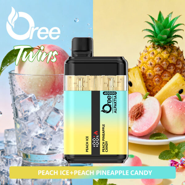 Oree Alpaktia PEACH ICE / PEACH PINEAPPLE CANDY - obrazek 2